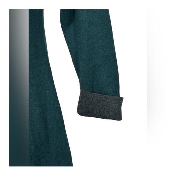 Adrienne Vittadini Two-Tone Green & Grey Sweater Dress Size Small Long Sleeve - Picture 6 of 10